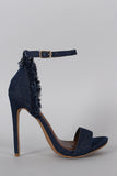 Shoe Republic Touch of Denim Fluff Heel