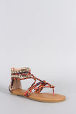 Bamboo Nexus Ankle Cuff Flat Sandal