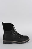 Warm Faux Shearling Lug Work Boots