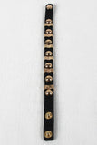 Studded Sections Vegan Leather Bracelet