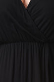 Surplice Asymmetrical Dress